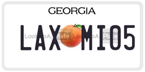 LAXMI05  license plate in GA