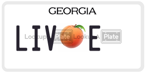 LIVE license plate in Georgia