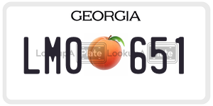 LM0651  license plate in GA