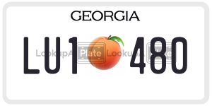 LU1480 license plate in Georgia
