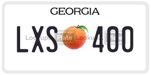 LXS400 license plate in Georgia