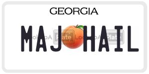 MAJHAIL license plate in Georgia