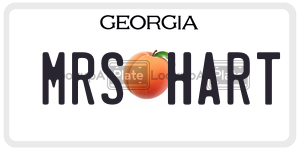 MRSHART license plate in Georgia