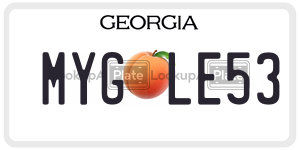 MYGLE53 license plate in Georgia