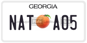 NATA05  license plate in GA