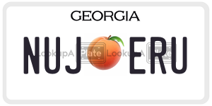 NUJERU  license plate in GA