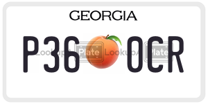 P360CR  license plate in GA
