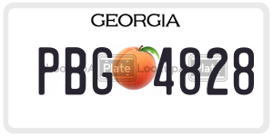 PBG4828  license plate in GA