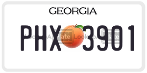 PHX3901  license plate in GA