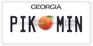 PIKMIN  license plate in GA