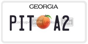 PITA2 license plate in Georgia