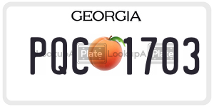 PQC1703 license plate in Georgia