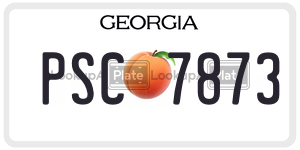 PSC7873 license plate in Georgia