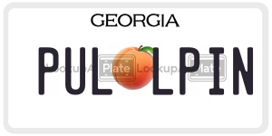 PULLPIN  license plate in GA