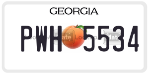 PWH5534 license plate in Georgia