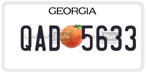 QAD5633  license plate in GA