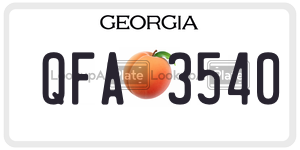 QFA3540 license plate in Georgia
