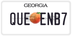 QUEENB7 license plate in Georgia