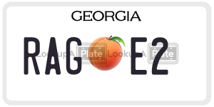 RAGE2  license plate in GA
