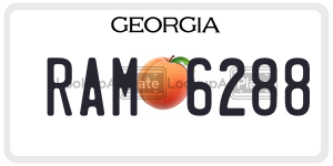 RAM6288  license plate in GA