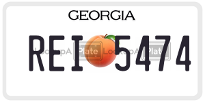REI5474  license plate in GA