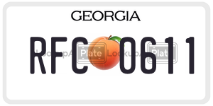 RFC0611  license plate in GA