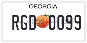 RGD0099 license plate in Georgia