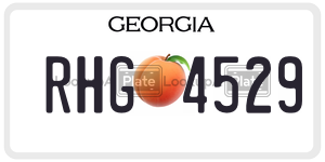 RHG4529 license plate in Georgia
