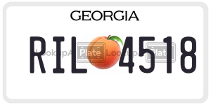 RIL4518  license plate in GA