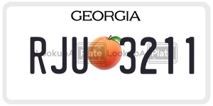 RJU3211 license plate in Georgia