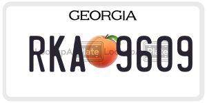 RKA9609 license plate in Georgia