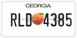 RLD4385 license plate in Georgia