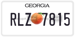 RLZ7815 license plate in Georgia