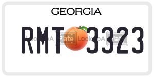 RMT3323  license plate in GA