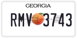 RMV3743  license plate in GA