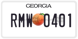 RMW0401 license plate in Georgia