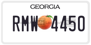RMW4450  license plate in GA