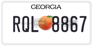 RQL8867 license plate in Georgia