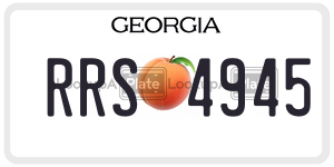 RRS4945  license plate in GA