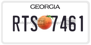 RTS7461 license plate in Georgia