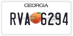 RVA6294  license plate in GA