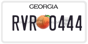 RVR0444  license plate in GA