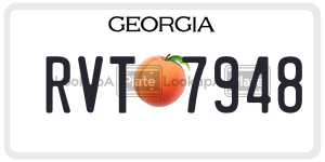 RVT7948  license plate in GA