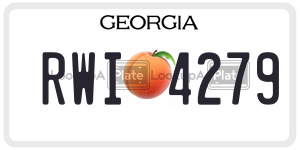 RWI4279 license plate in Georgia