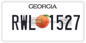RWL1527 license plate in Georgia