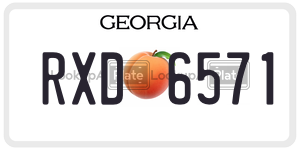RXD6571  license plate in GA