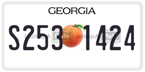 S2531424  license plate in GA
