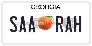 SAARAH license plate in Georgia