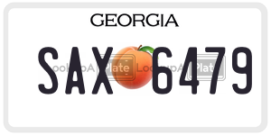 SAX6479  license plate in GA