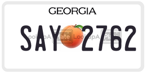 SAY2762 license plate in Georgia